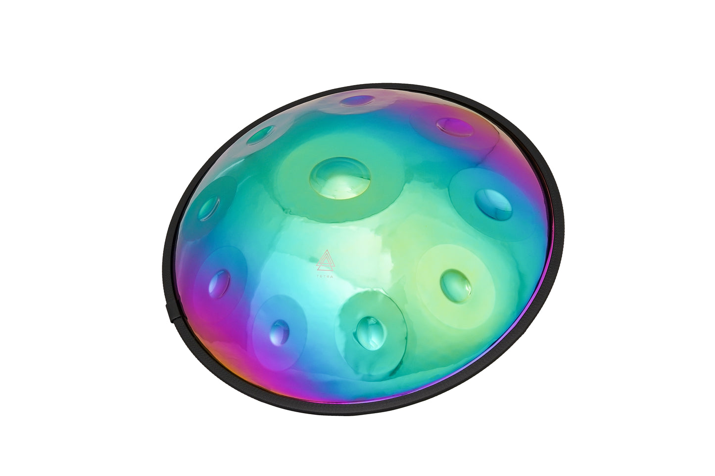 Handpan Drum 10 Notes | Rainbow Steel Tongue Drum | 440Hz Stainless | D Kurd