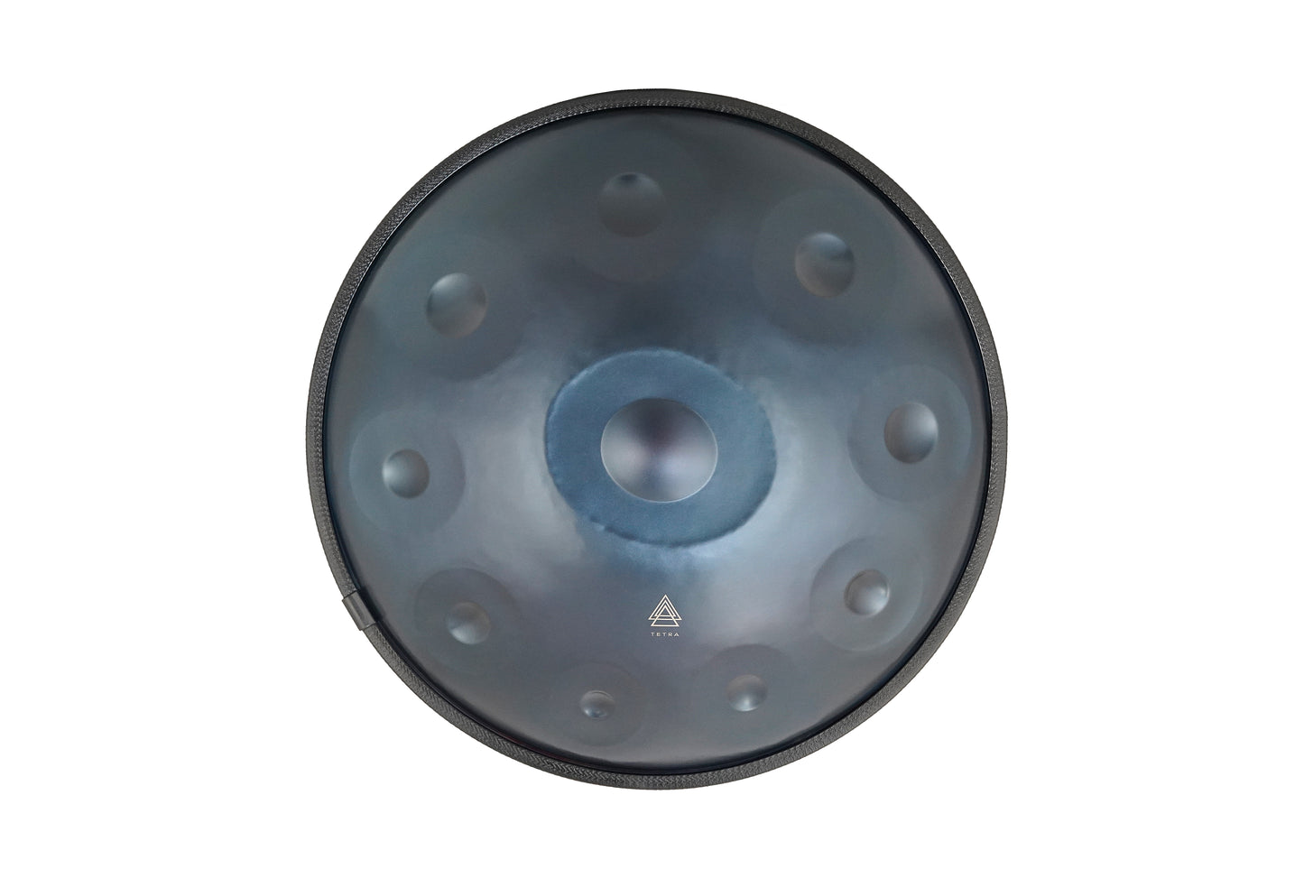 HANDPAN 10 Notes in BLACK BLUE 440 hz, 22' Hand-Tuned