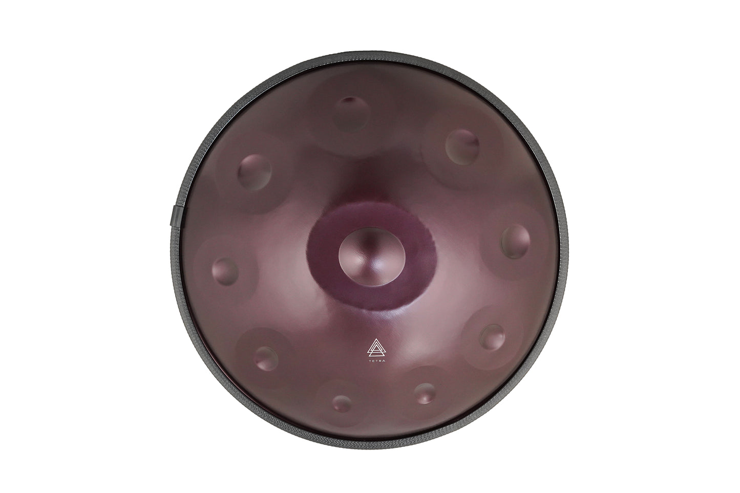 HANDPAN 10 Notes in PURPLE 440 hz, 22' ( 55 cm)  Hand-Tuned