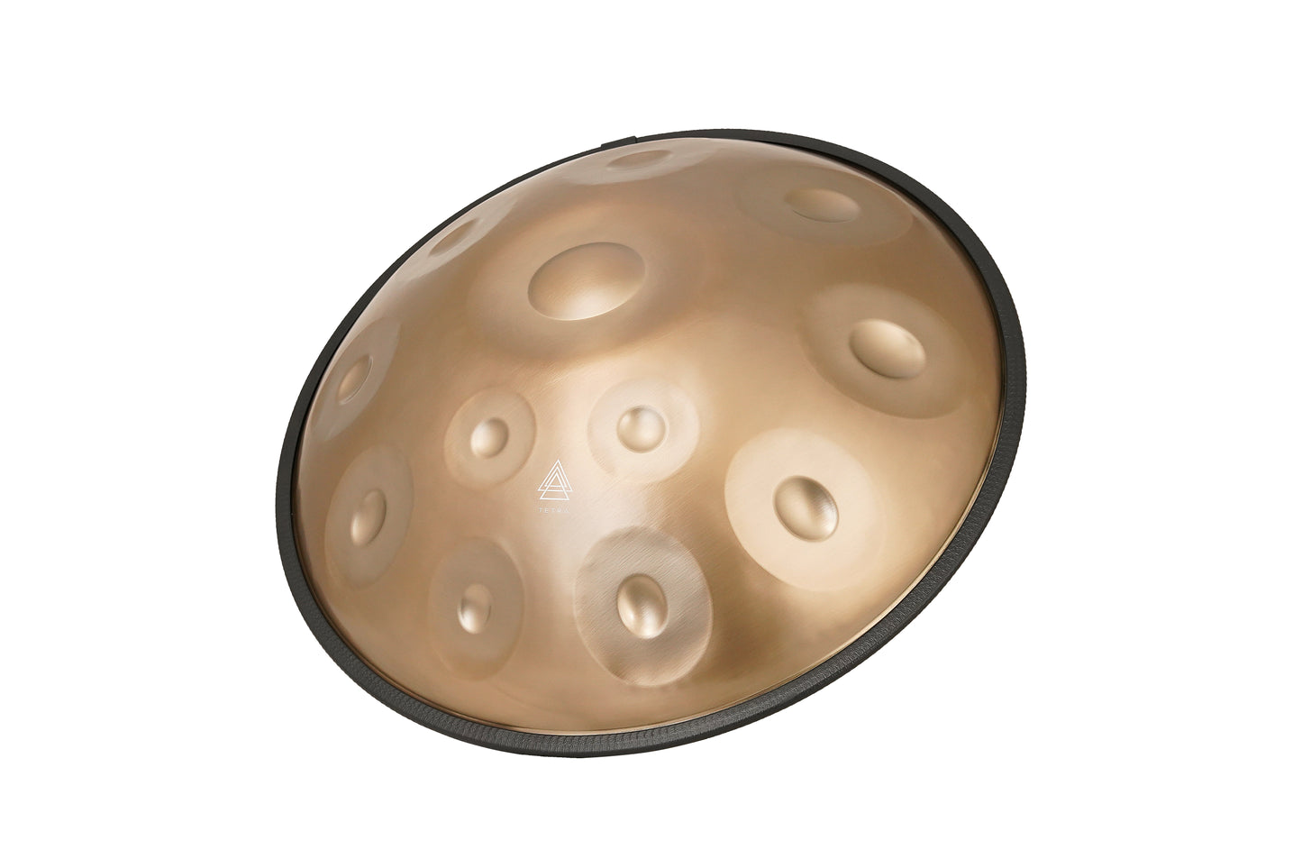 Handpan - Golden / 10 notes Handpan D Kurd 440 hz 22' Stainless Steel 1.1 thick GOLD