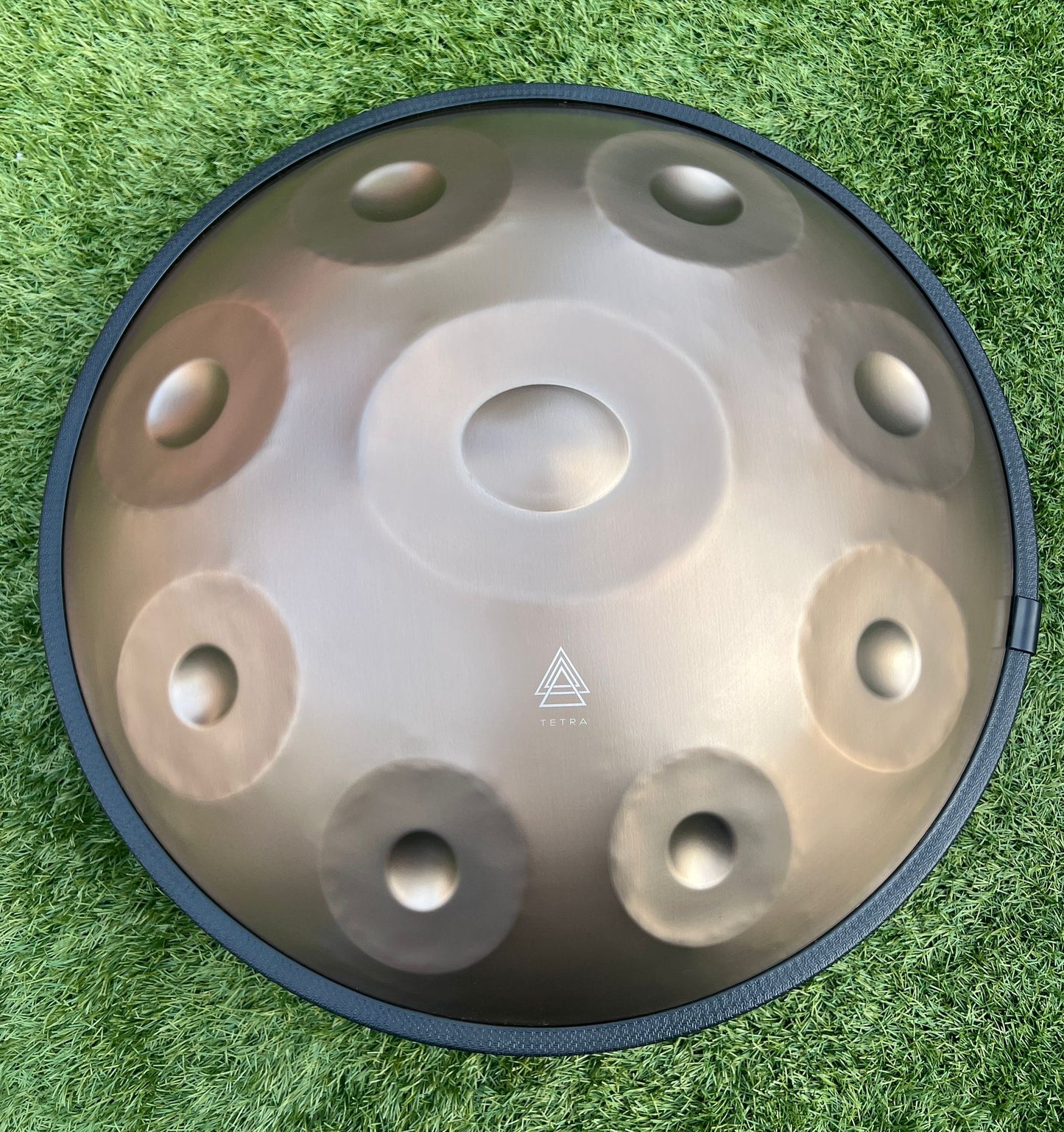 Handpan - Golden / 10 notes Handpan D Kurd 440 hz 22' Stainless Steel 1.1 thick GOLD