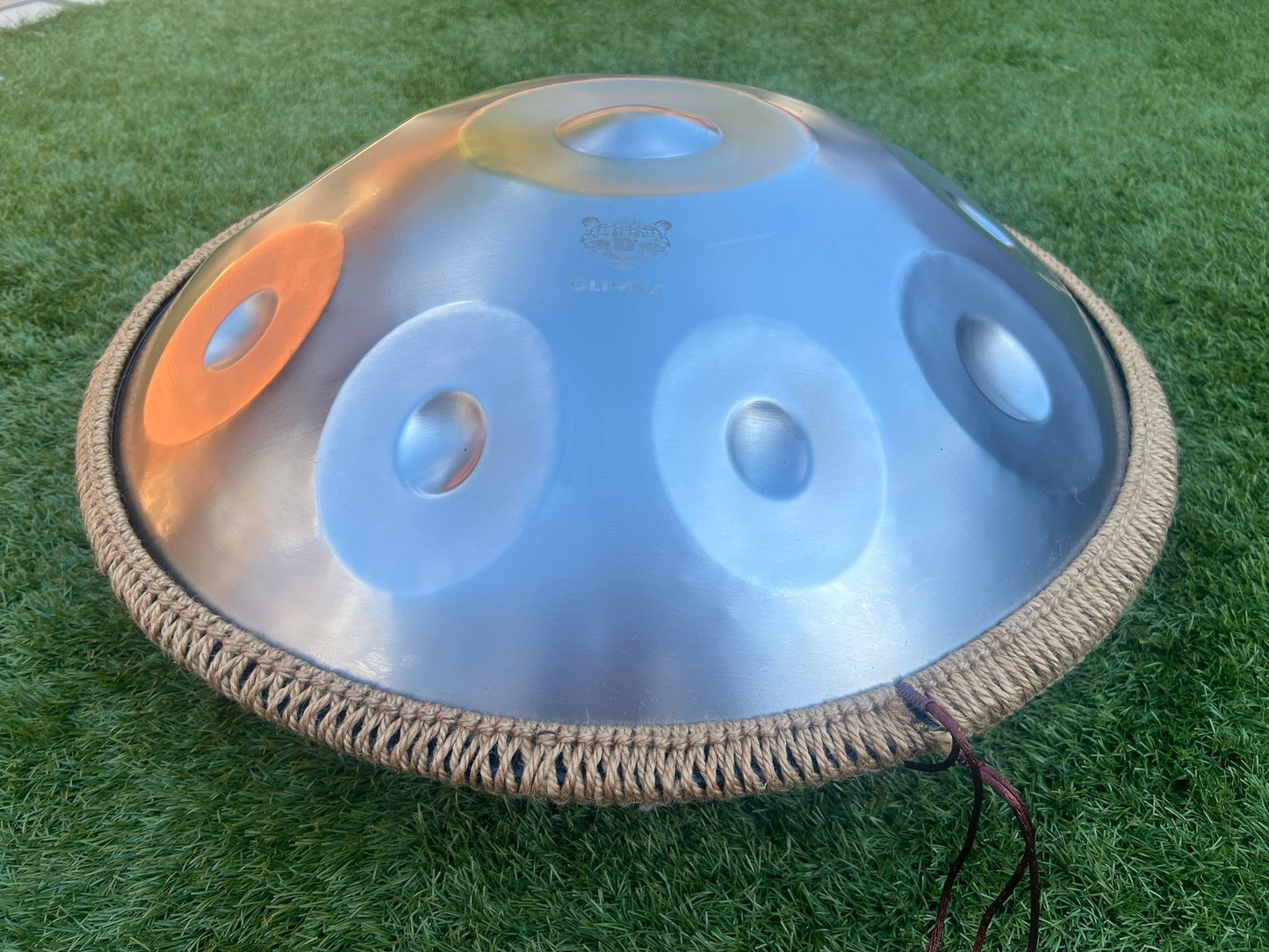 SILVER 10 notes Handpan D Kurd 440 Hz 22' Stainless Steel Thick