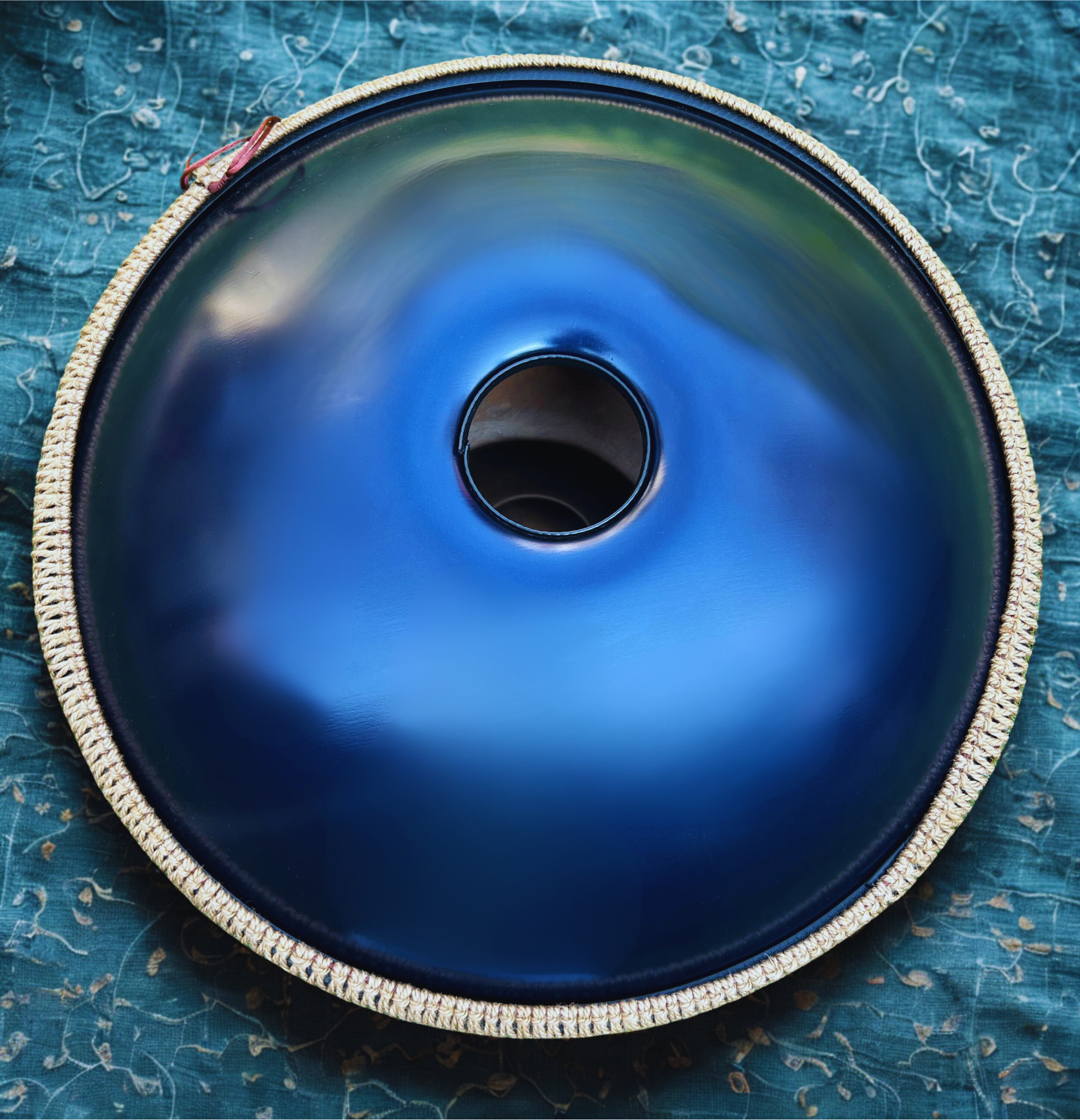 Backside of a Blue Ocean Handpan