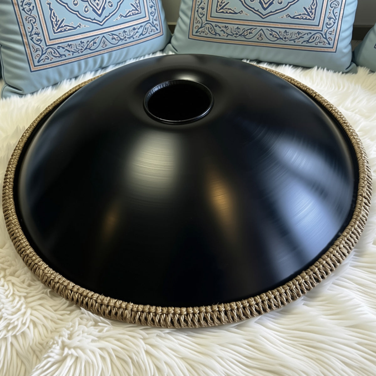 Black Star Fossey Handpan, 10-Note D Kurd, 432Hz Stainless Steel, 22"