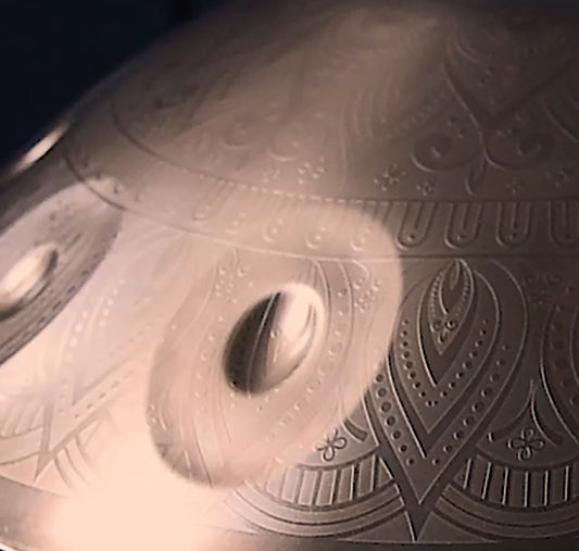 Gold Mantra Handpan, D Kurd 14-Note | 440 or 432Hz - Free International Delivery