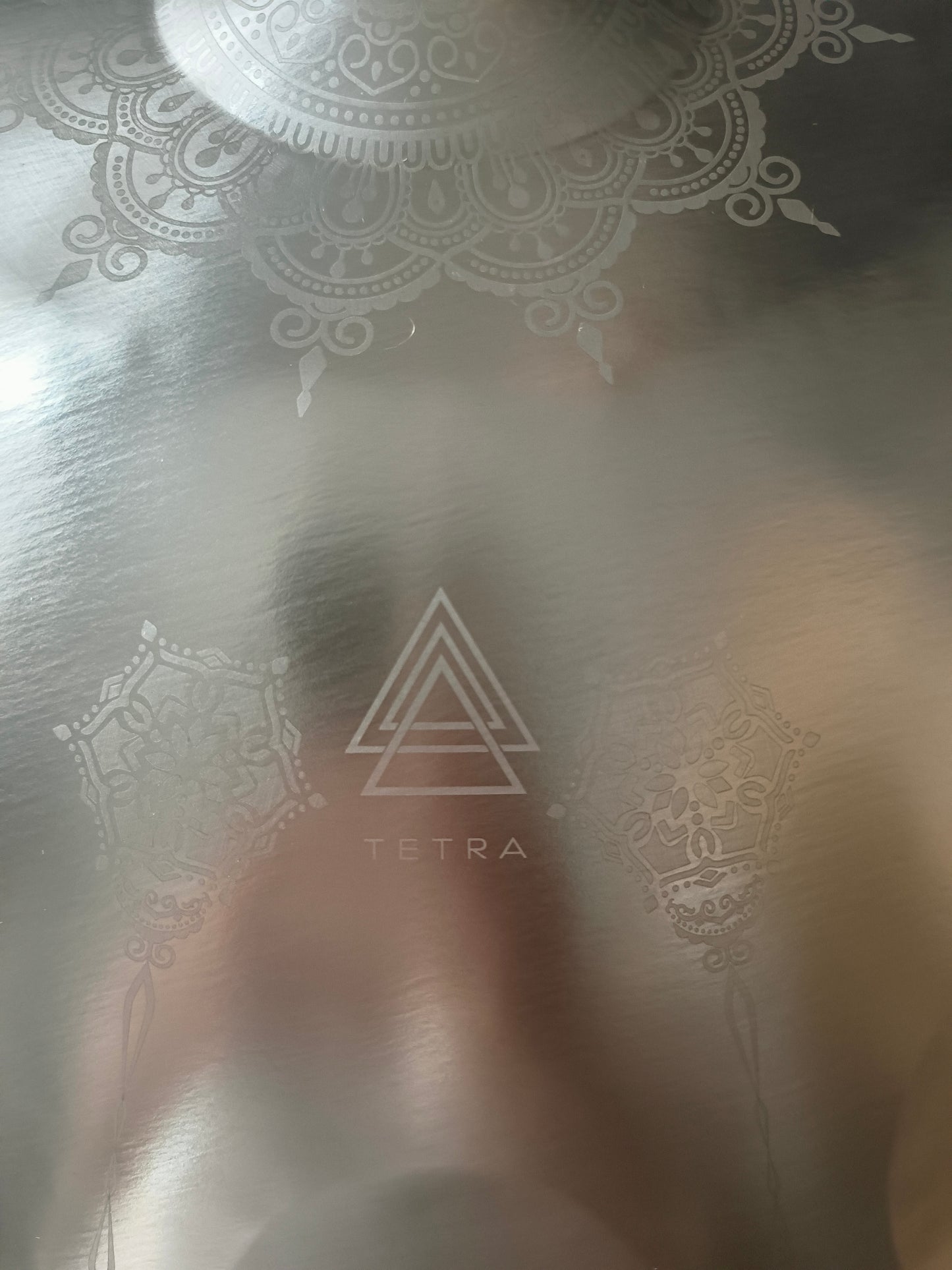 SILVER MANDELA 10 notes Handpan D Kurd 440 Hz 22' Stainless Steel