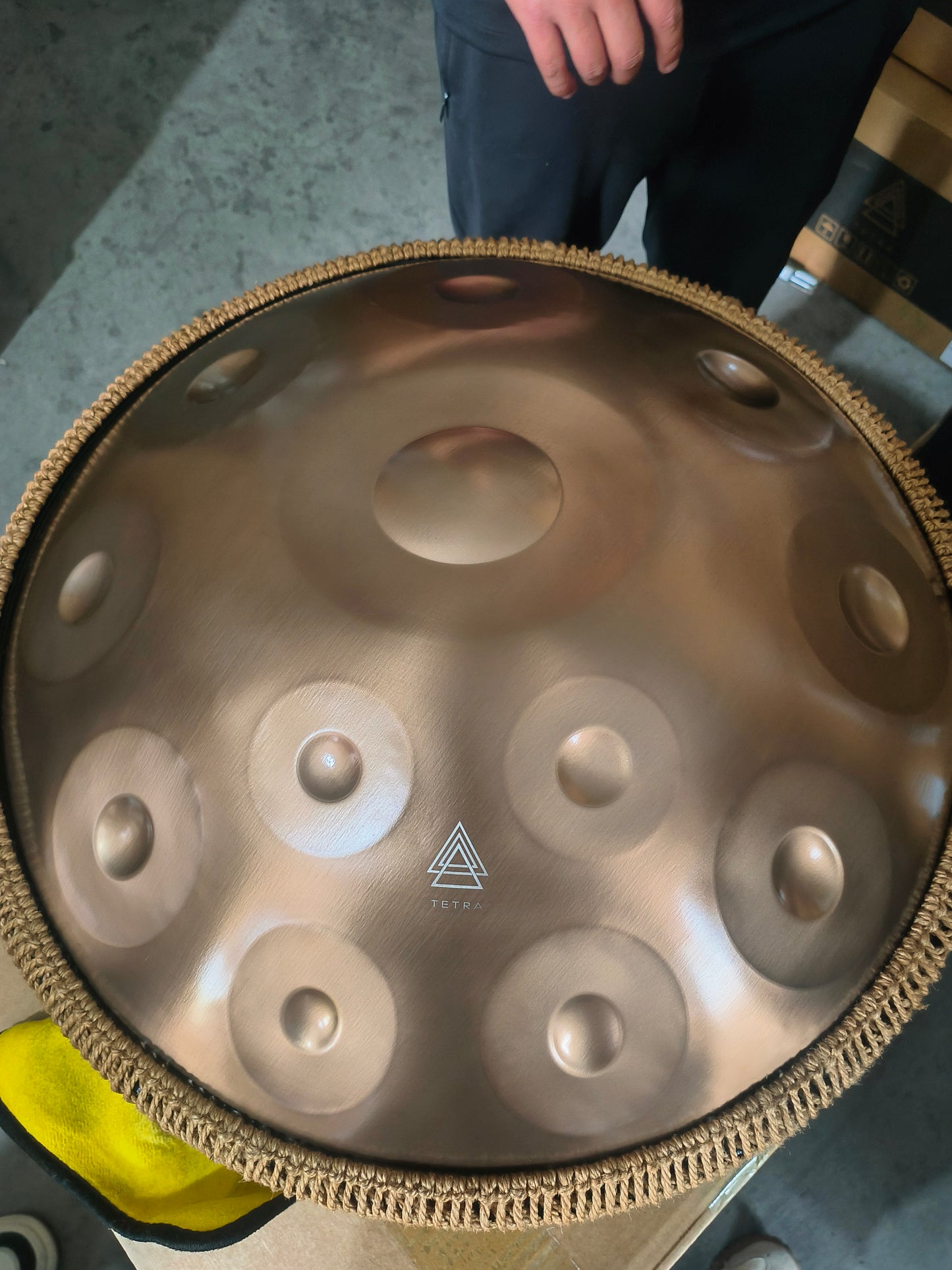 GOLD 12 notes Handpan D Kurd 432 Hz 22' Stainless Steel 1.1 thick, Hand-Tuned