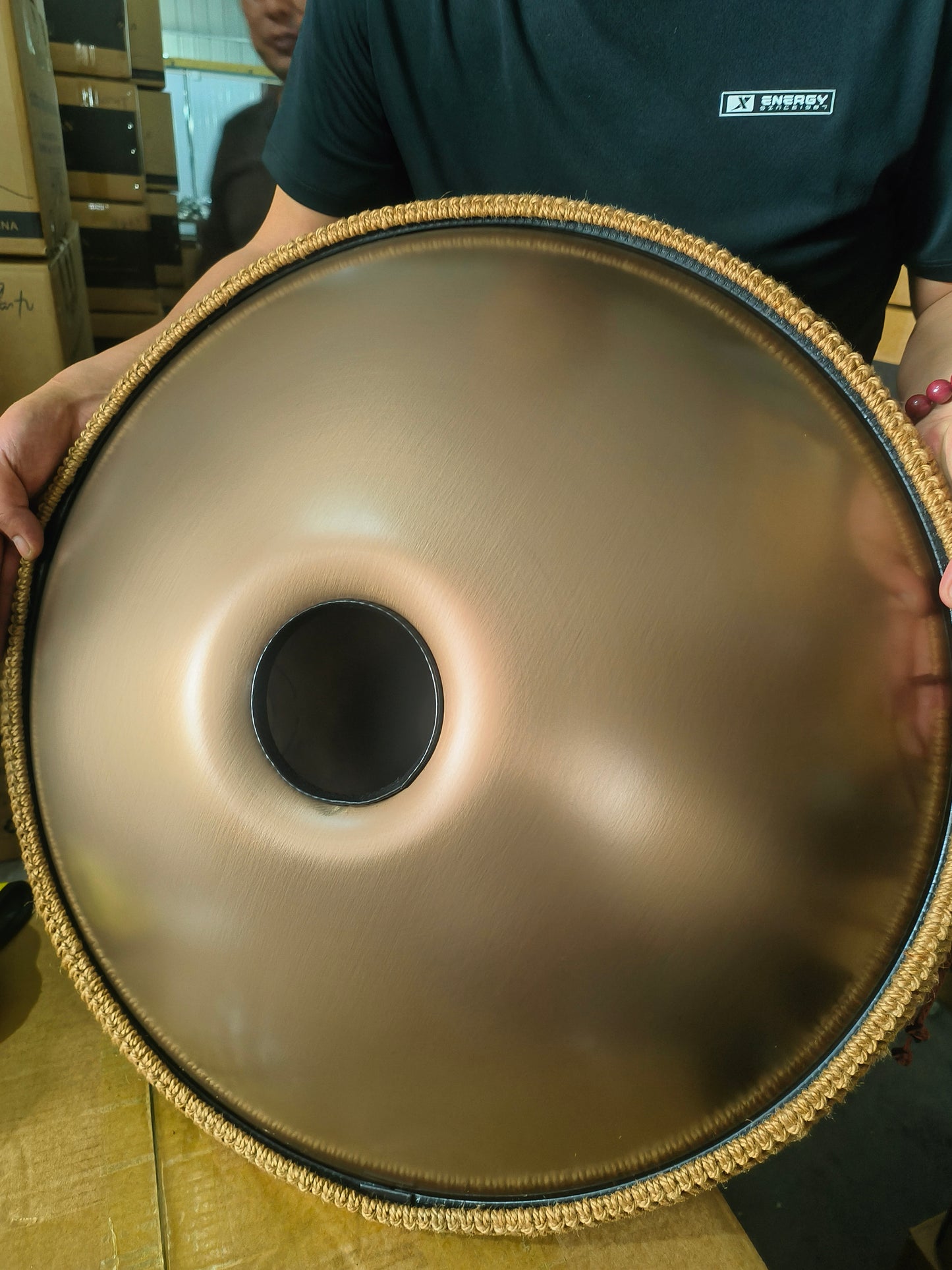 GOLD 12 notes Handpan D Kurd 432 Hz 22' Stainless Steel 1.1 thick, Hand-Tuned