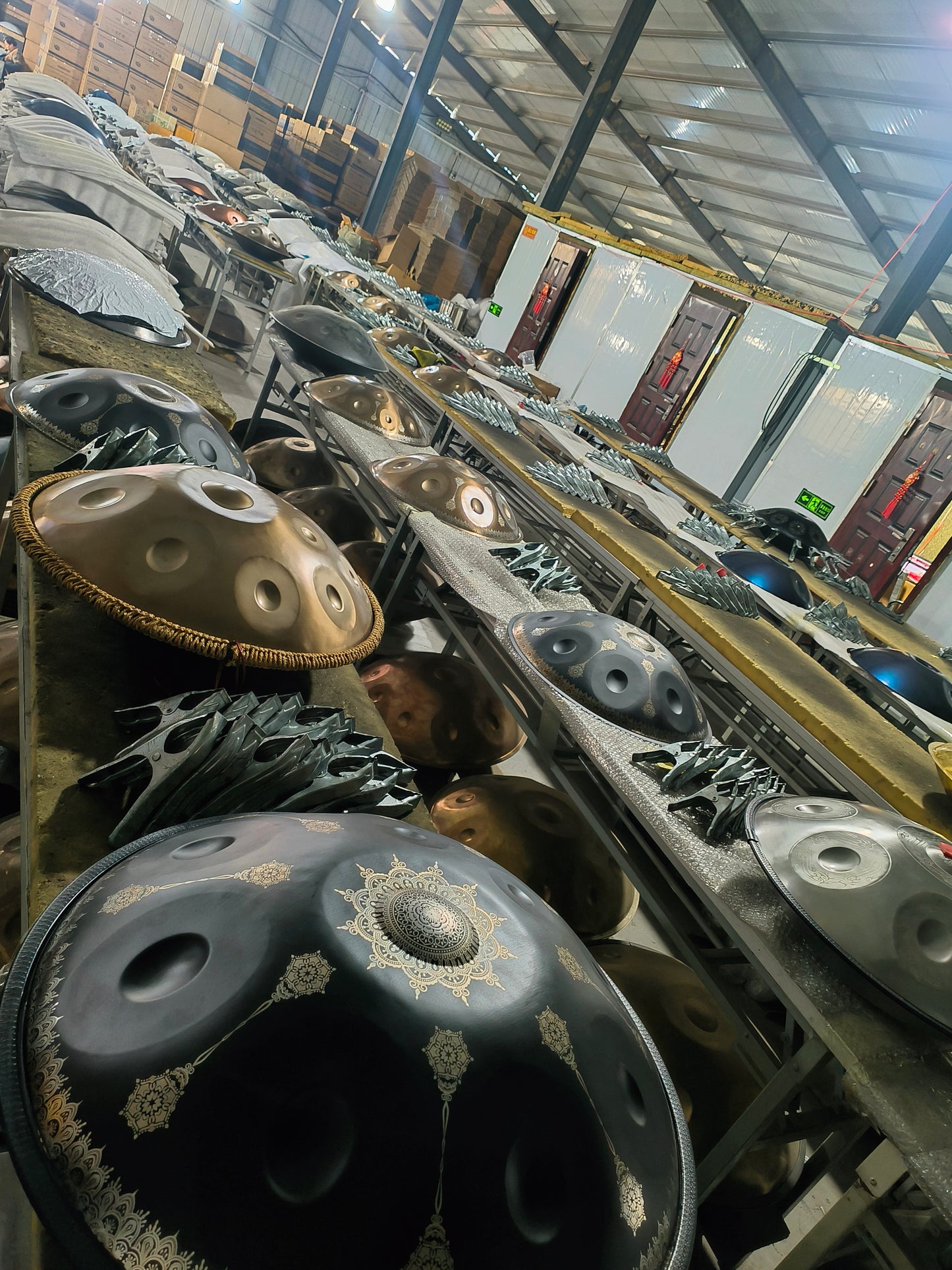 BLACK 10 notes Handpan D Kurd 440 Hz 22' Stainless Steel 1.1 thick, Hand-Tuned ... Fossey Handpan