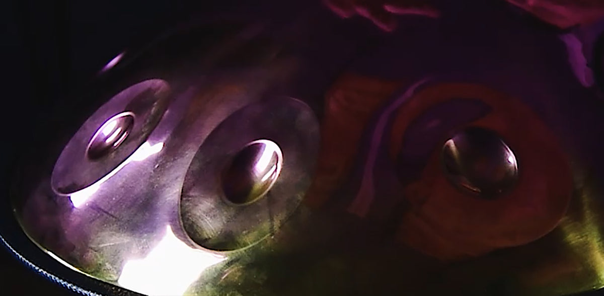 Neon Purple Handpan, D Kurd 10-Note | 440 or 432Hz - Handcrafted and Tuned