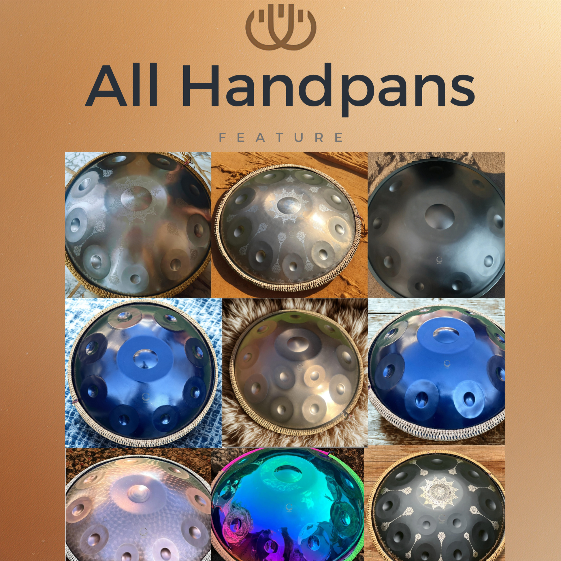 Selection of Fossey Handpan's from handpansounds.com