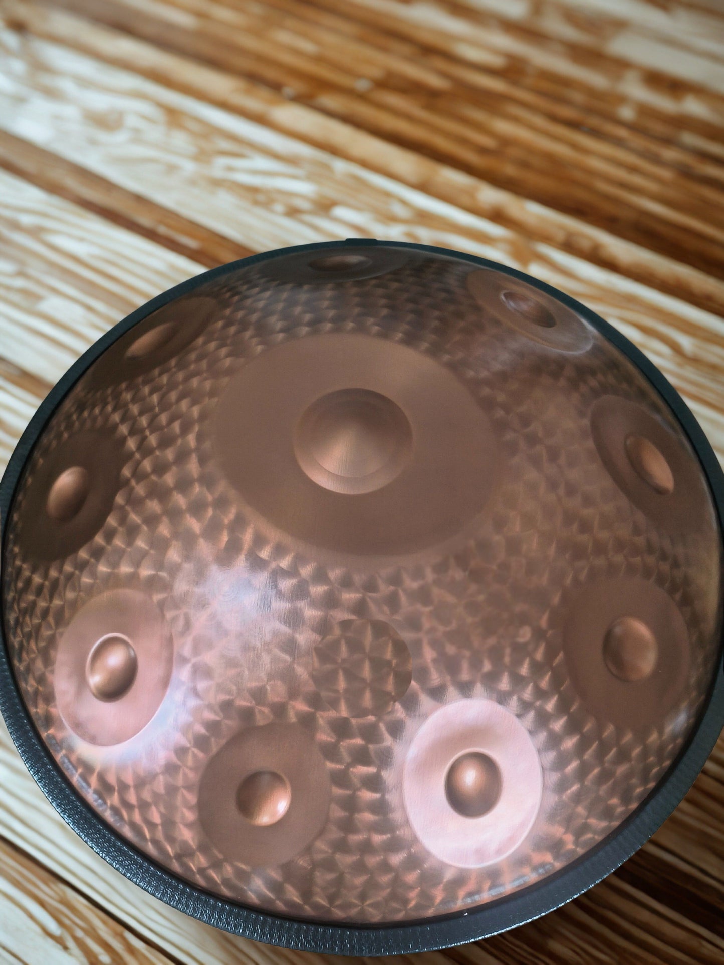 Sensational Copper Engraved Fossey handpan 440hz Stainless Steel 10-notes