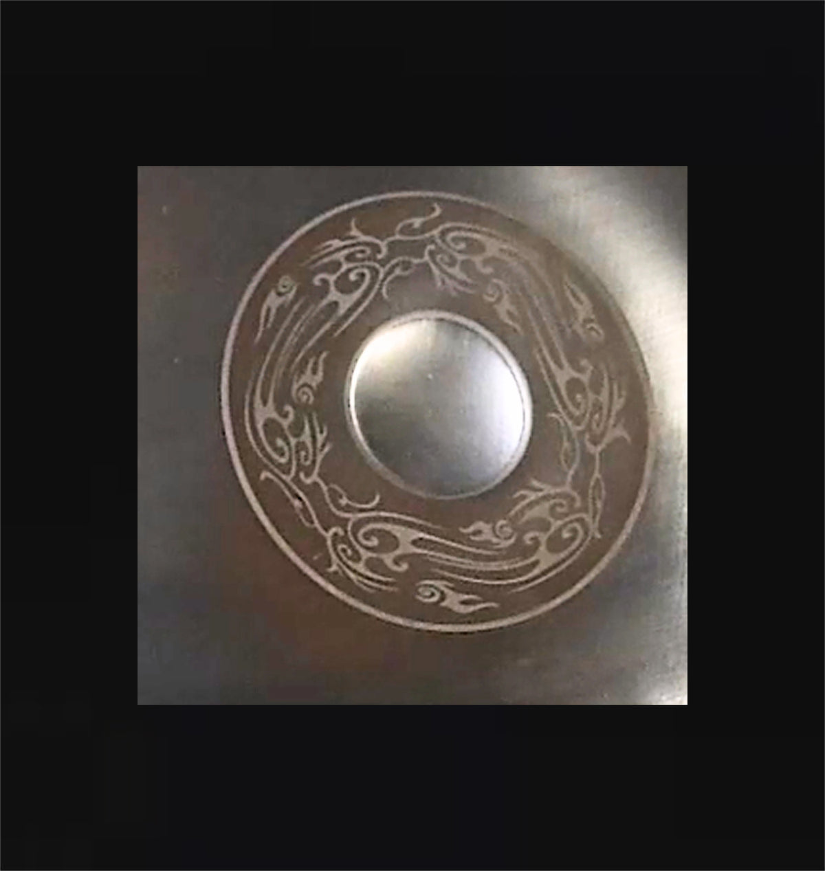 Silver Temple Handpan, D Kurd 14-Note | 440 or 432Hz - Handcrafted and Tuned