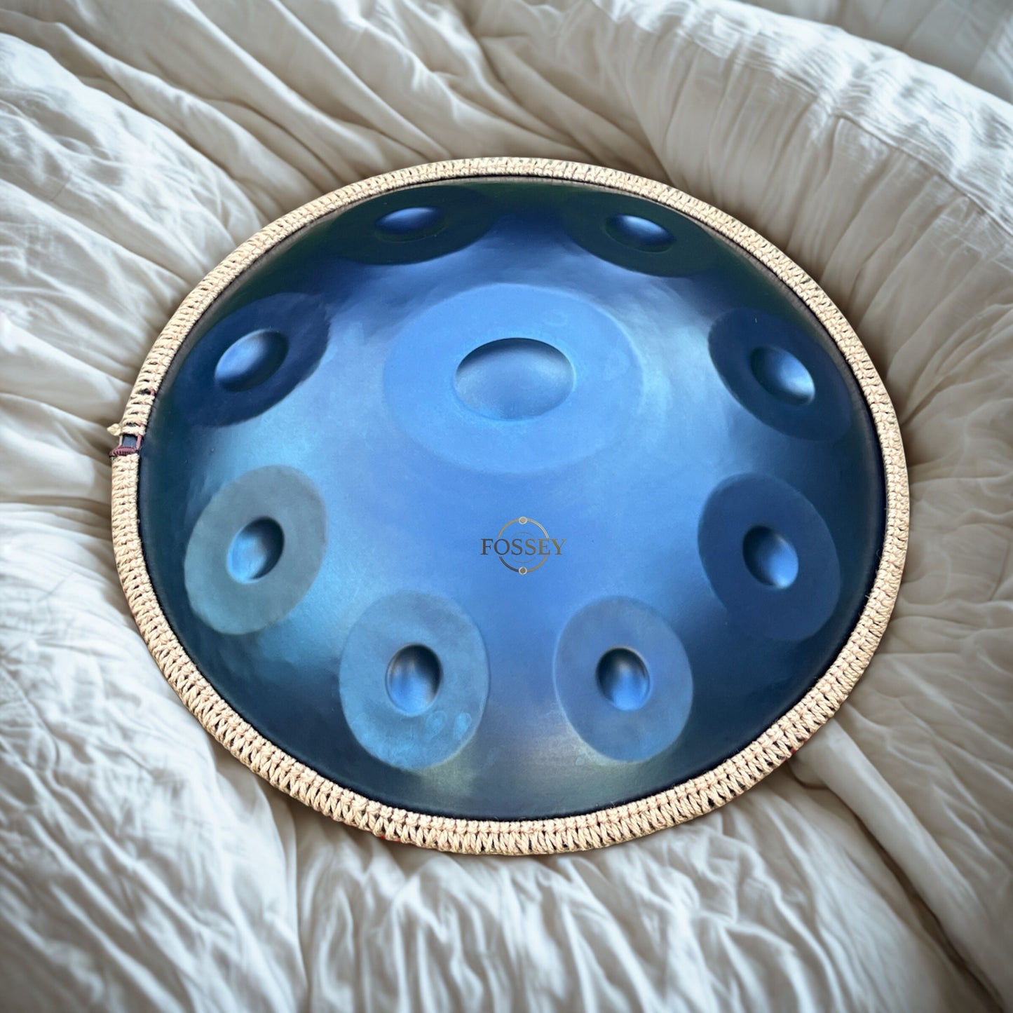 Blue Ocean Handpan, 9-Note D Kurd, Stainless Steel, 22", 440hz