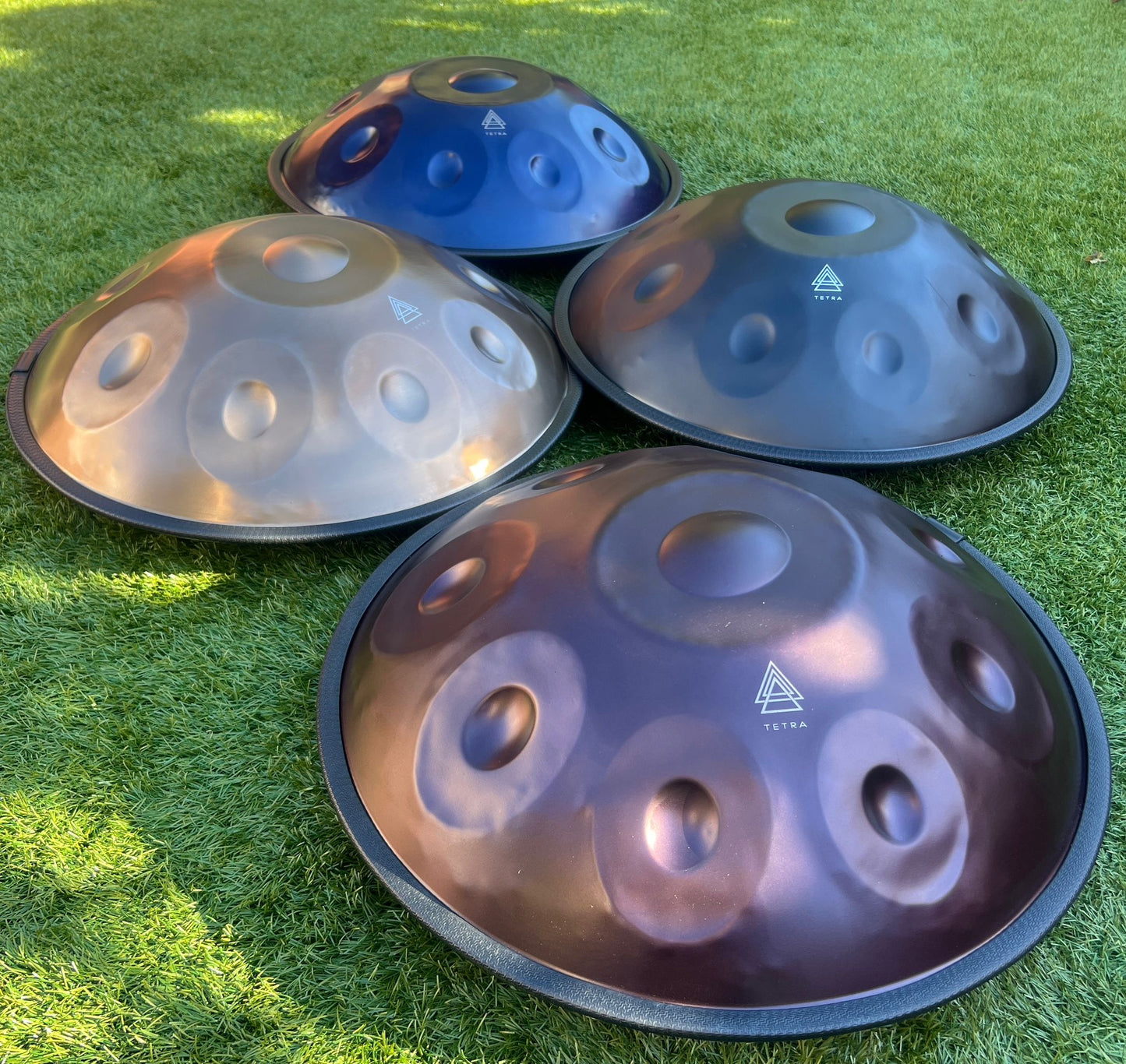 HANDPAN 10 Notes in PURPLE 440 hz, 22' ( 55 cm)  Hand-Tuned
