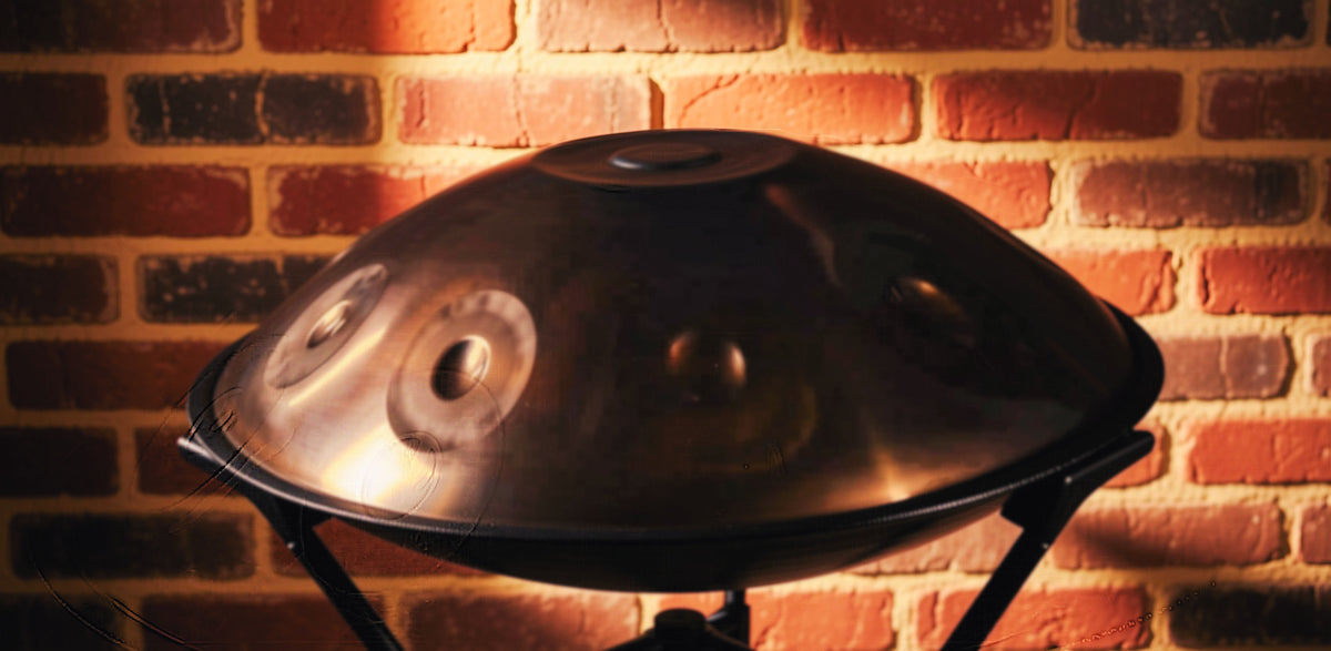 Tea Glazed Handpan, D Kurd 12-Note | 440 or 432Hz - Free International Delivery