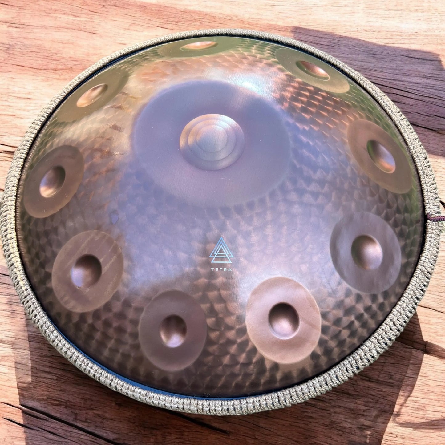 HANDPAN Copper / 10 notes /D Kurd/ Custom Engraved Colour / Hand Tuned/ Stainless Steel / Bespoke Limited Edition 432