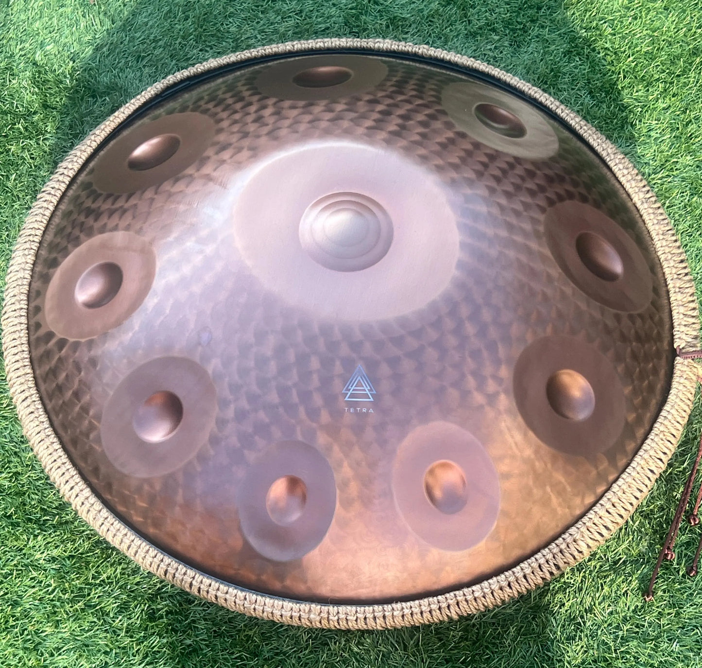 HANDPAN Copper / 10 notes /D Kurd/ Custom Engraved Colour / Hand Tuned/ Stainless Steel / Bespoke Limited Edition 432