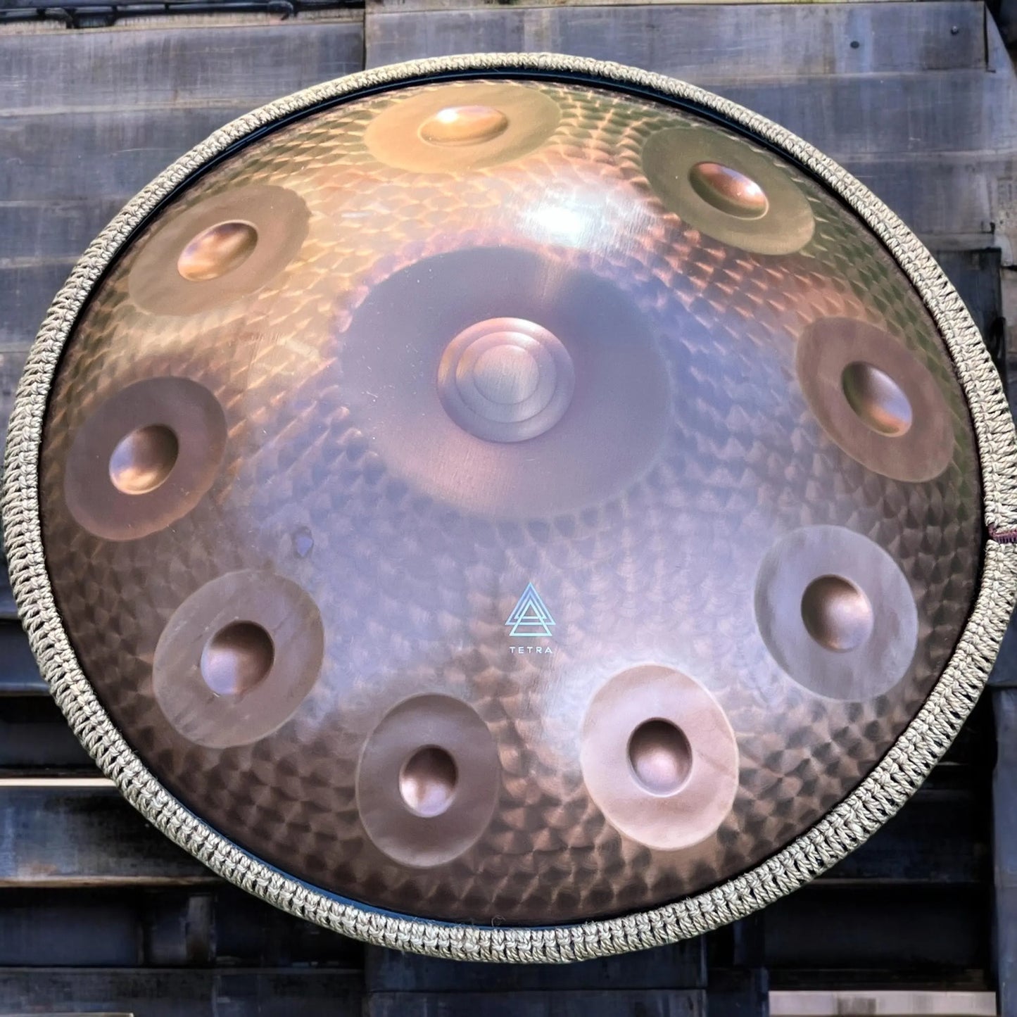 HANDPAN Copper / 10 notes /D Kurd/ Custom Engraved Colour / Hand Tuned/ Stainless Steel / Bespoke Limited Edition 432