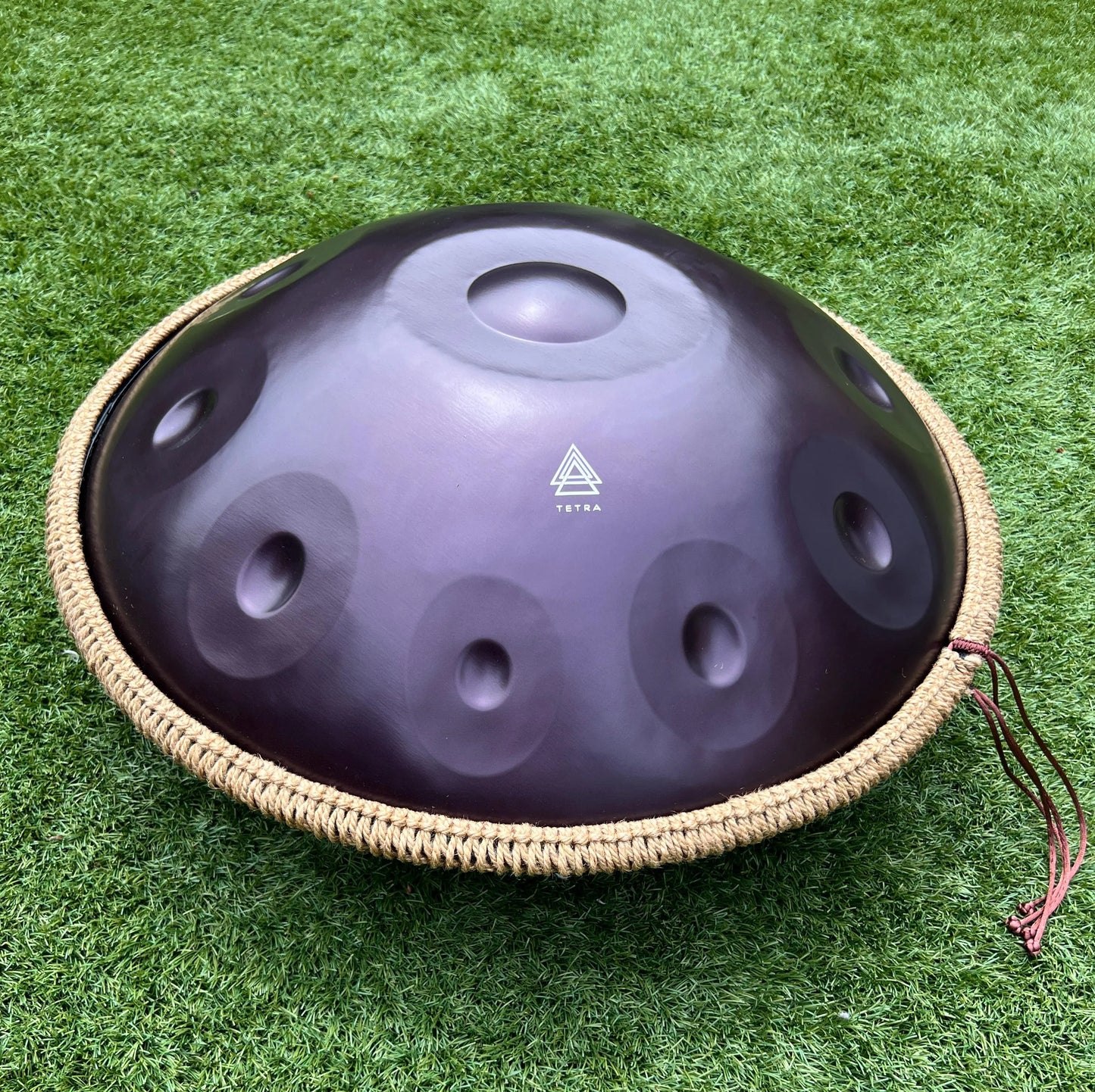 HANDPAN 10 Notes in PURPLE 440 hz, 22' ( 55 cm)  Hand-Tuned